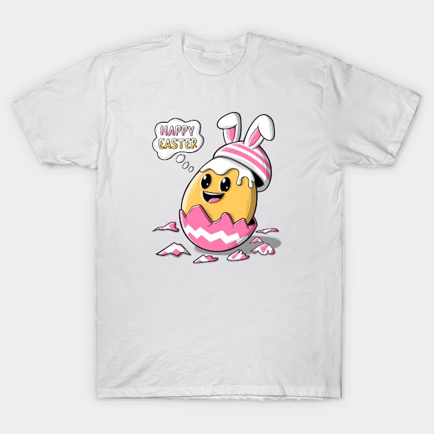 Easter egg with bunny ears T-Shirt by ilhnklv